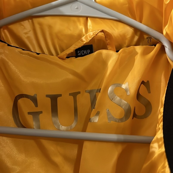 Guess Yellow Puffer Jacket - Picture 2 of 4
